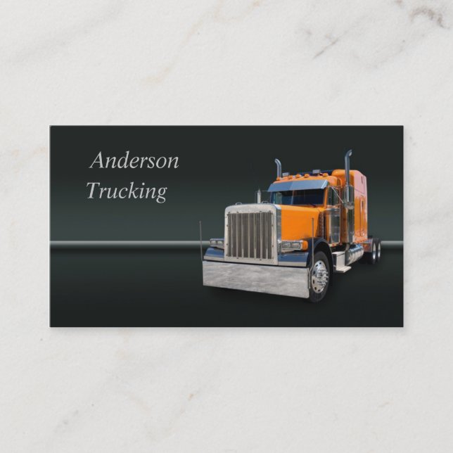 Semi Truck Business Card Visitenkarte (Vorderseite)