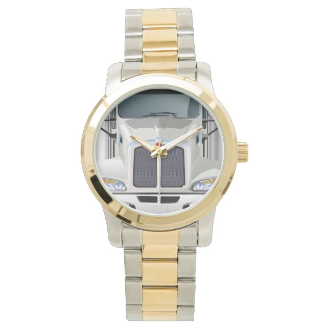 Semi Truck Cargo Armbanduhr (Vorderseite)