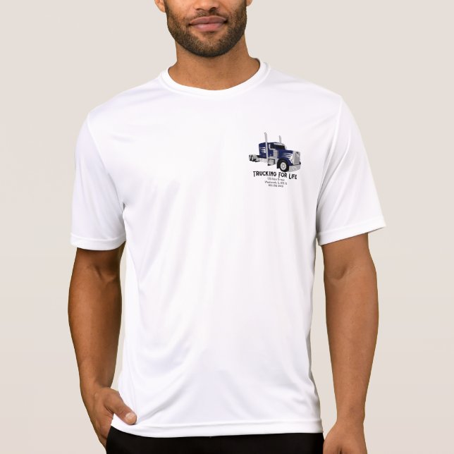 Semi Truck Dark Blue T-Shirt (Vorderseite)