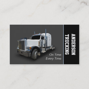 Semi Truck Delivery Company Visitenkarte