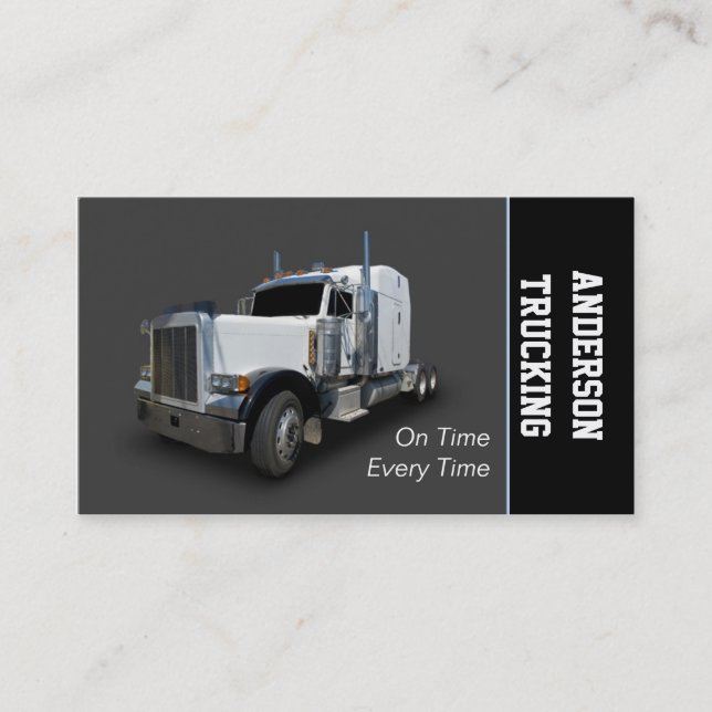 Semi Truck Delivery Company Visitenkarte (Vorderseite)