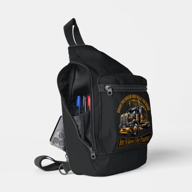 Semi Truck Driver Crossbody Bag (Offen)