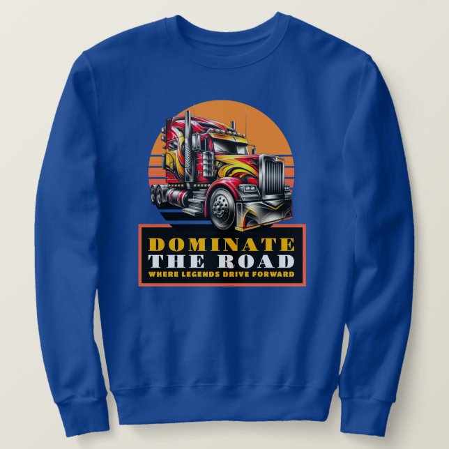 Semi Truck Driver Sweatshirt (Design vorne)