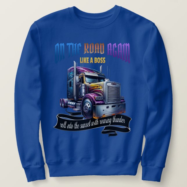 Semi Truck Driver Sweatshirt (Design vorne)