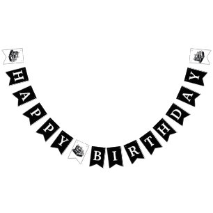 Semi Truck Driver Transport Happy Birthday Party Wimpelkette