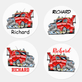 Semi Truck Etiketten