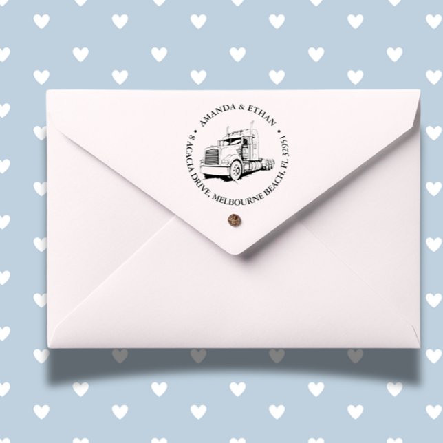 Semi Truck kenworth Permastempel ( Make every impression unique and professional—order yours today!)