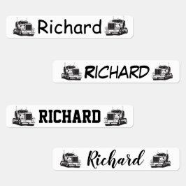 Semi Truck Labels Etiketten