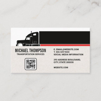 Semi Truck | LKW-Industrie | QR-Code Visitenkarte