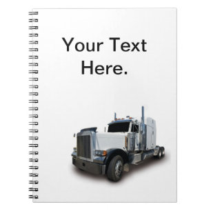 Semi Truck Log Book Spiral Notebook Notizblock