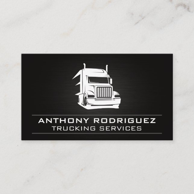Semi Truck Logo | Güterlogistik Visitenkarte (Vorderseite)