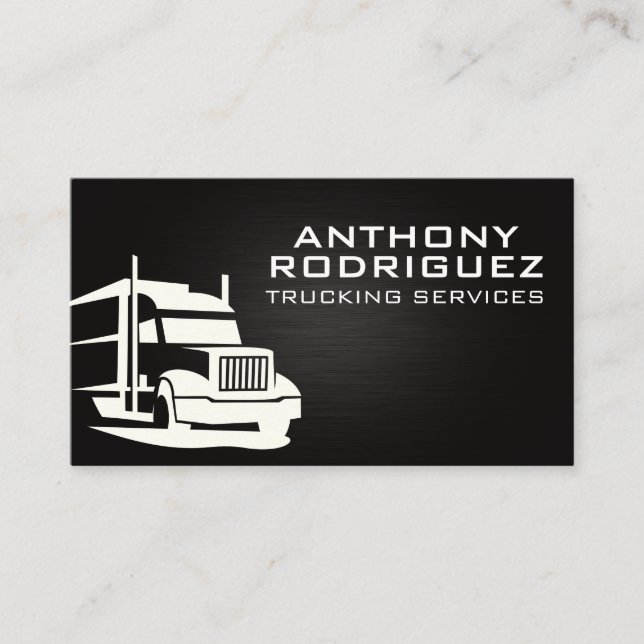 Semi Truck Logo | Lastkraftwagen Visitenkarte (Vorderseite)