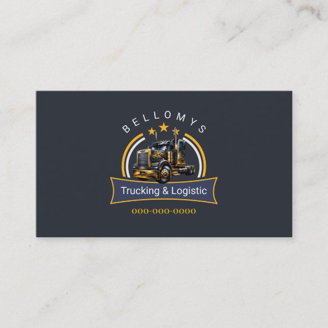 Semi Truck Visitenkarte (Vorderseite)