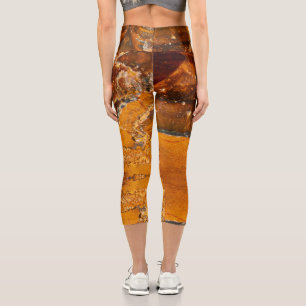 Semi-wertvolle Edelsteinstruktur Capri Leggings
