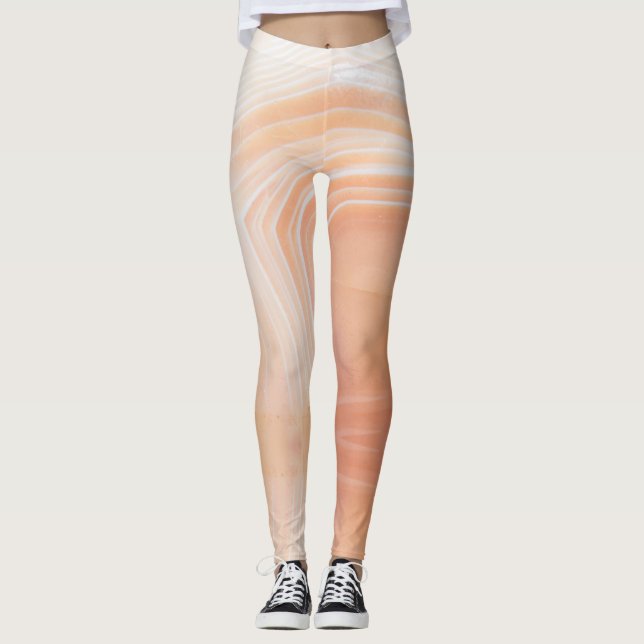 Semi-wertvolle Edelsteinstruktur Leggings (Vorderseite)