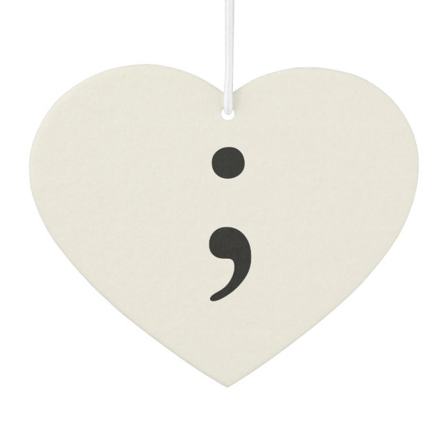 Semicolon Autolufterfrischer (Vorderseite)