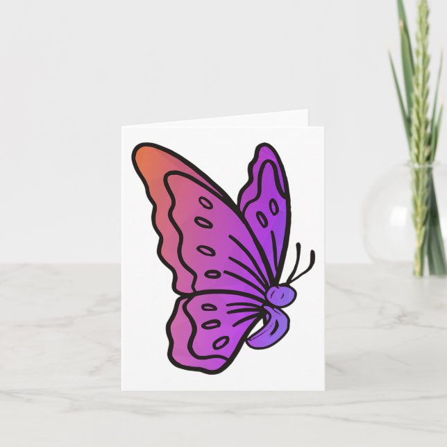 Semicolon Butterfly Antisuizid Psychische Gesundhe Karte (Vorderseite)
