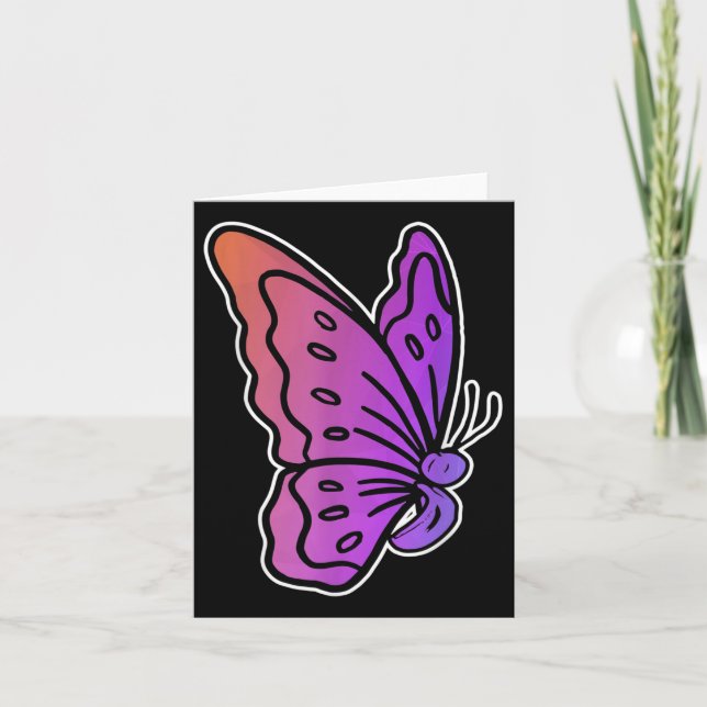 Semicolon Butterfly Antisuizid Psychische Gesundhe Karte (Vorderseite)