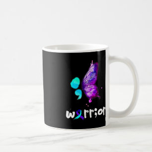 Semicolon Butterfly Aquarell Suizidprävention Kaffeetasse