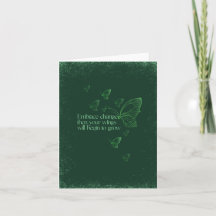 Semicolon Butterfly - Embrace Change Card