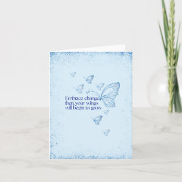 Semicolon Butterfly - Embrace Change Card Karte