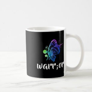 Semicolon Butterfly Suicide Prevention Awareness T Kaffeetasse