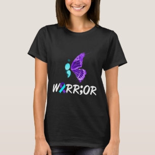 Semicolon Butterfly Suizidprävention Bewusstsein 1 T-Shirt