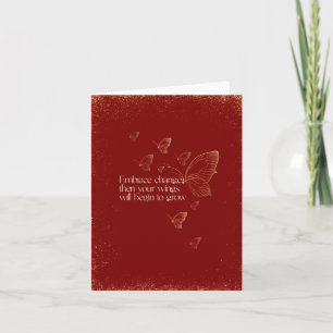 Semicolon Butterfly - Umschaltekarte Karte