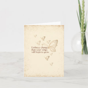 Semicolon Butterfly - Umschaltekarte Karte