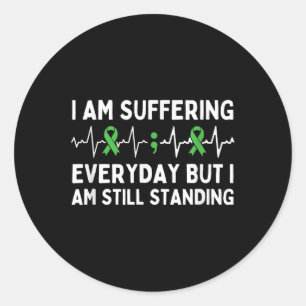 Semicolon Depression Awarene Runder Aufkleber