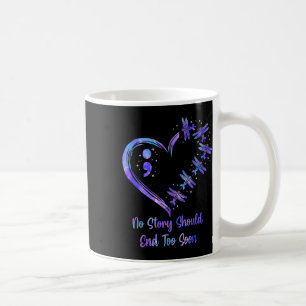 Semicolon Dragon (Woche der Bewusstseinsbildung be Kaffeetasse