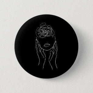 Semicolon Mental Health Awareness Button
