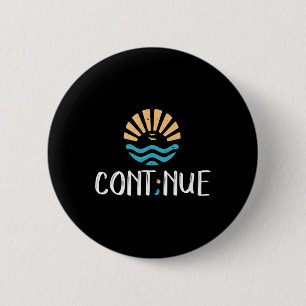 - Semicolon Mental Health Awareness Gift Button