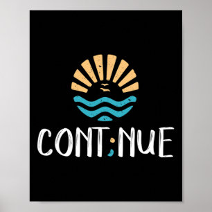 - Semicolon Mental Health Awareness Gift Poster