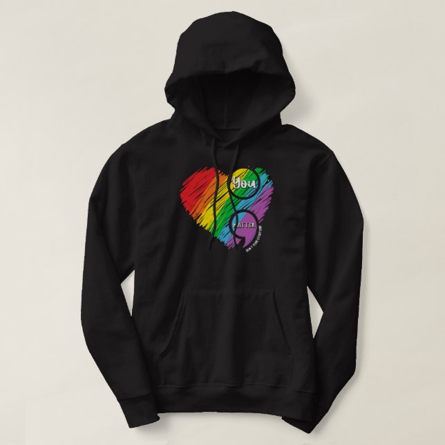 Semicolon Mental Health Awareness  Hoodie (Design vorne)