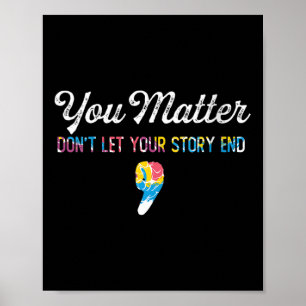 Semicolon Mental Health Awareness Inspirati Poster