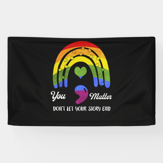 Semicolon Mental Health Awareness Lasse Ihnen nich Banner (Horizontal)
