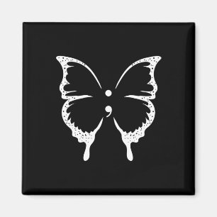 Semicolon Mental Health Awareness Magnet