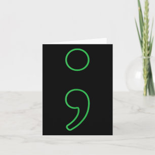 Semicolon Mental Health Awareness Montag Stigma Pt Karte