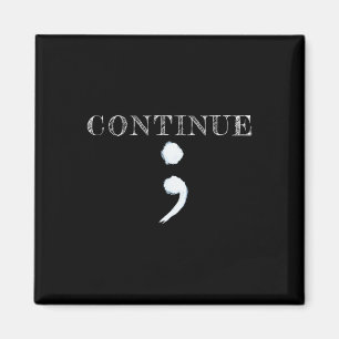 Semicolon Mental Health Awareness Suicide Preventi Magnet