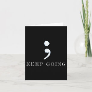 Semicolon Project Mental Health Awareness Karte