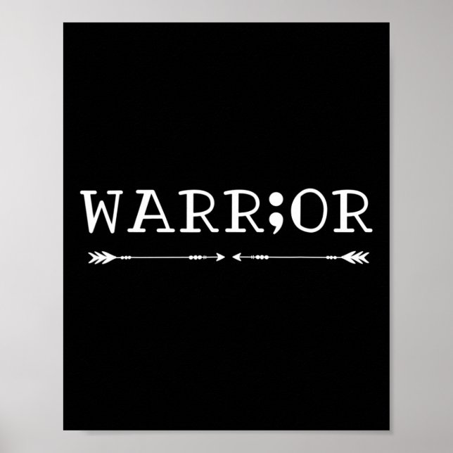 Semicolon Suicide Awareness Poster (Vorne)