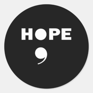 Semicolon Suicide Bewusstsein für eine psychische Runder Aufkleber