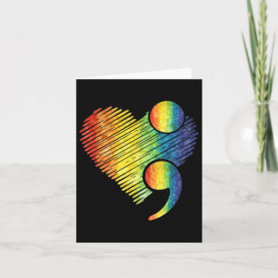 Semicolon Suicide Psychische Gesundheit Bewusstsei Karte