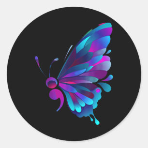Semicolon Symbol Mental Health Suicide Prevention Runder Aufkleber