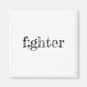 Semicolon unterstützt Depression Awareness Magnet