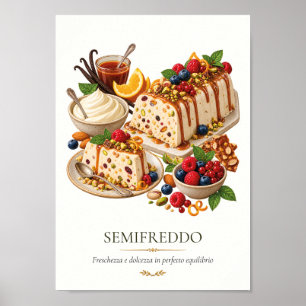 Semifreddo – Vintage italienisches Dessert Poster