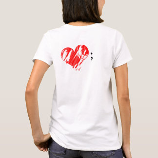 Semikolon für psychische Gesundheiten T-Shirt