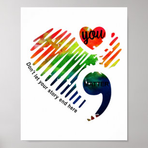 Semikolon-Geschenke zum Monat der psychischen Gesu Poster