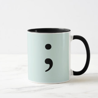 Semikolon (helles aquamarines) tasse